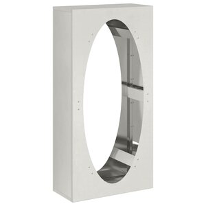 vidaXL Portant de bois de chauffage 50x23x100 cm acier inoxydable