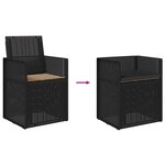 vidaXL Chaises de jardin salle à manger 2 Pièces Anthracite et taupe PP