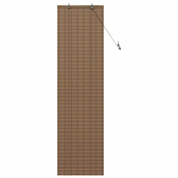 vidaXL Store de Fenêtre avec des rideaux Marron 60 x 220 cm Bambou