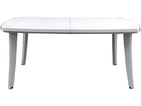 Table de jardin extensible "Atlantic" - Résine - Max 2.25 m - Blanc