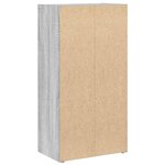 vidaXL Bibliothèque sonoma gris 40x24x77 cm bois d'ingénierie