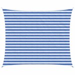 vidaXL Voile d'ombre 2 5 x 3 5 m HDPE Rectangulaire Bleu et Blanc