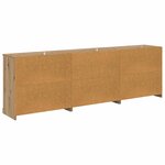 vidaXL Buffets avec tiroir 3 Pièces Chêne artisanal 70 x 35 5 x 67 5 cm