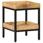 vidaXL Table d'appoint 35x35x45 cm Bois massif de manguier
