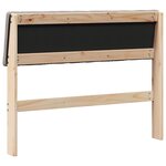 vidaXL Tête de lit capitonnée Taupe 100 cm Pin massif