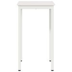 vidaXL Table de bar Blanc 60 x 60 x 105 cm Bois de pin massif