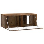 vidaXL Meuble TV mural 59 5 x 41 x 30 cm Bois ancien Bois d'ingénierie