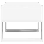vidaXL Table basse Blanc 66 x 53 x 45 cm Bois d'ingénierie