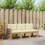 vidaXL Ensemble de canapés d'extérieur 3 pc