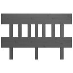 vidaXL Tête de lit Gris 143 5x3x81 cm Bois massif de pin