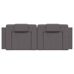 vidaXL Coussin de tête de lit Viana gris 120 cm similicuir