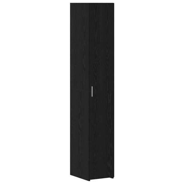 vidaXL Haut Armoire 2 Pièces Chêne noir 30 x 42 5 x 185 cm