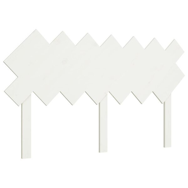 vidaXL Tête de lit Blanc 141x3x80 5 cm Bois massif de pin
