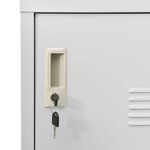vidaXL Armoire à casiers Gris clair 90x45x92 5 cm Acier