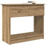 vidaXL Table console avec tiroirs chêne artisanal 85 5x38 5x74 5 cm