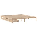vidaXL Cadre de lit sans matelas 200x200 cm bois massif de pin