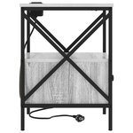 vidaXL Cabinet de chevet 2 Pièces Sonoma gris 41.5 x 40.5 x 55 cm