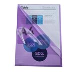 Sachet De 10 Pochettes Coin Pvc Lisse Haute Résistance 13/100e - A4 - Violet - X 10 - Exacompta