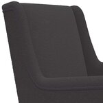 vidaXL Chaise à bascule Gris foncé 62 x 80 x 85 cm Bouclé