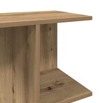 vidaXL Table de chevet chêne artisanal 46 5x29x61 cm bois d'ingénierie