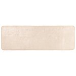 vidaXL Coureur de Tapis MARSA Crème 50 x 150 cm Polyester et PVC