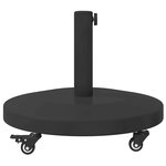 vidaXL Socles de parasol d'extérieur Noir 48 x 48 x 32.5 cm