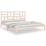 vidaXL Cadre de lit sans matelas bois massif 180x200 cm