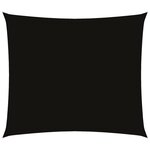 vidaXL Voile de parasol tissu oxford rectangulaire 2 5x3 m noir
