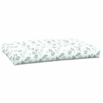 vidaXL Coussin de palette à motif de feuilles 120x80x12 cm Tissu