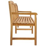vidaXL Banc en Bois Sculpté en Rose 228 x 61 x 94 5 cm Naturel