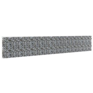 vidaXL Mur à gabion avec couvercles Acier galvanisé 600 x 30 x 100 cm