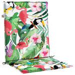 vidaXL Coussins de chaise à dossier bas lot de 6 multicolore tissu