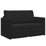 vidaXL Canapé-lit pliant Noir 124 x 71 x 78 cm Velours