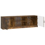 vidaXL Meuble TV Chêne fumé 150 x 31 x 47 cm Bois d'ingénierie