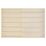 vidaXL Boîte d'Exposition en Bois Marron 80 x 8 5 x 54 cm Contreplaqué