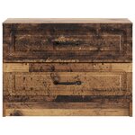 vidaXL Cabinet de chevet avec tiroir Bois ancien 62 x 34 5 x 44 5 cm