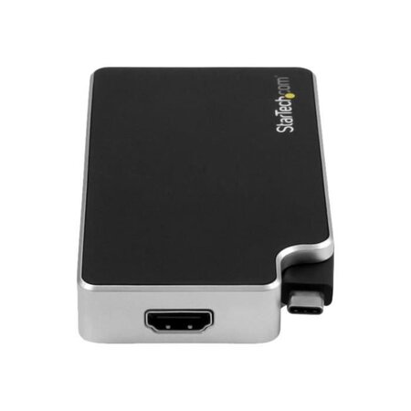 STARTECH.COM Adaptateur audio / vidéo de voyage 3 en 1 - USB-C vers VGA DVI ou HDMI - 4K