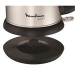 Mmoulinex by540d10 subito bouilloire électrique  1 7 l  inox  bouilloire sans fil  base 360°  niveau d'eau visible - noir