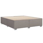 vidaXL Cadre de lit sans matelas taupe 180x200 cm tissu