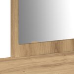 vidaXL Table de Maquillage Murale en Chêne 100x40x70 cm