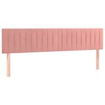 vidaXL Têtes de lit 2 Pièces Rose 80x5x78/88 cm Velours