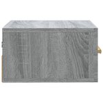 vidaXL Table de chevet murale sonoma gris 35x35x20 cm