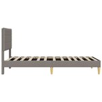 vidaXL Cadre de lit avec tête de lit Taupe 80 x 200 cm Tissu