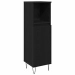 vidaXL Ensemble de meubles pour salle de bain 3 Pièces Chêne noir