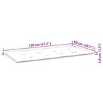vidaXL Banc de jardin 2 places avec coussin 120 cm Bois d'eucalyptus