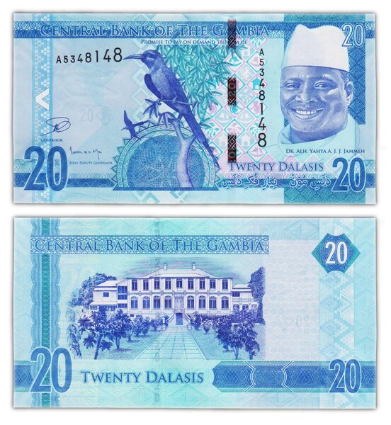 Billet de collection 20 dalasis 2015 gambie - neuf - p33