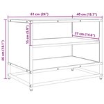 vidaXL Unites TV Chêne artisanal 61 x 40 x 46 cm Bois d'ingénierie