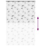 vidaXL Store enrouleur de douche avec cassette largeur du tissu 146 cm