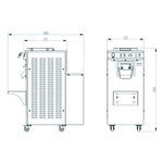 Turbine à Glace Verticale 12 à 14,5 litres - Lion - Borloni - 14,5
