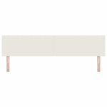 vidaXL Tête de lit avec tête de lit Crème 200 cm Tissu côtelé